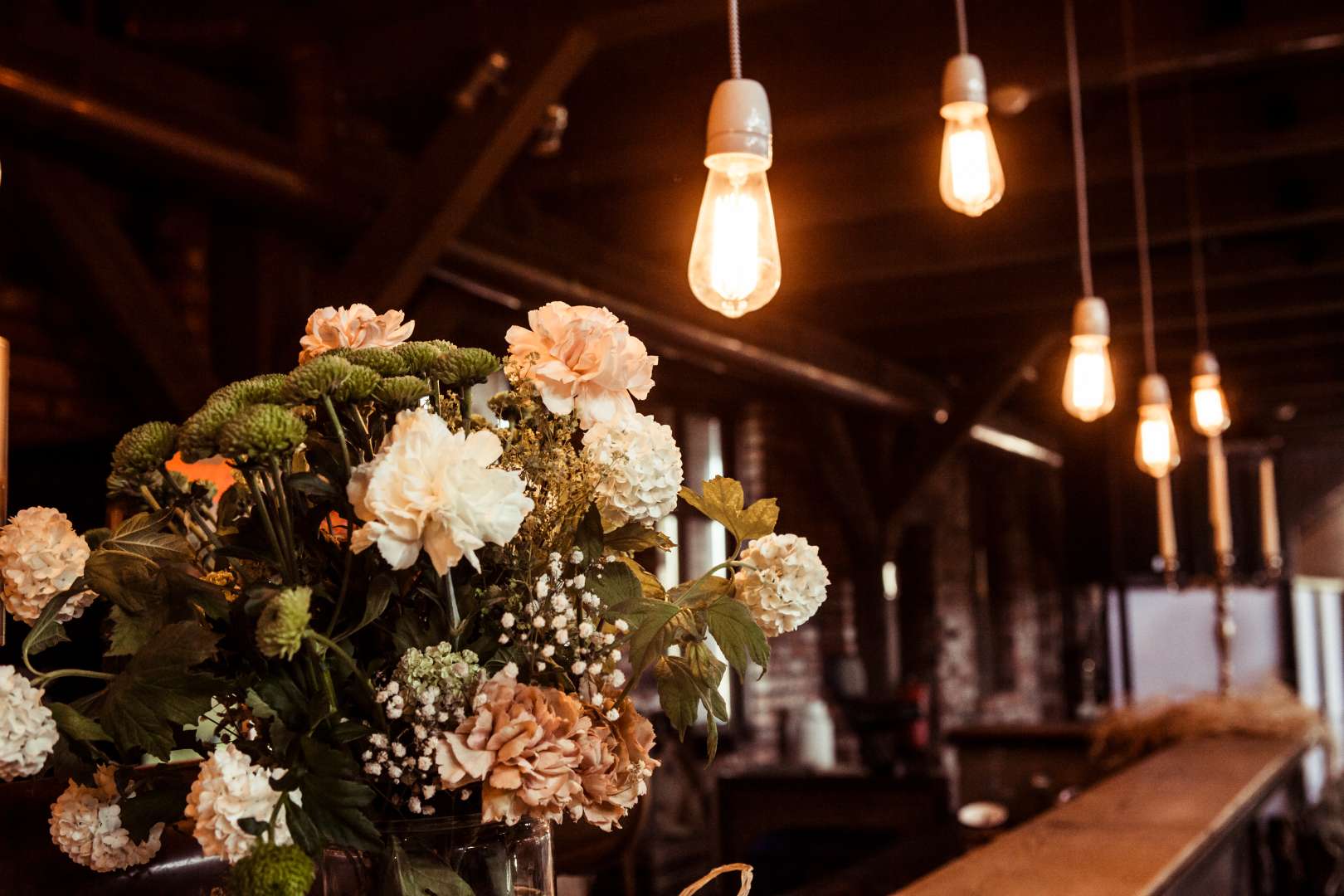 Hochzeit vintage boho hip interior